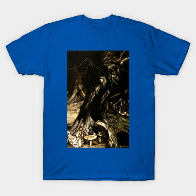 Butter from Trees - Peter Pan in Kensington Gardens - Arthur Rackham T-Shirt by forgottenbeauty